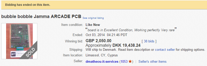 Gale eBay-priser
